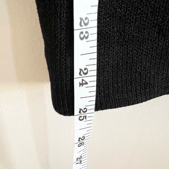 St. John Sanatana Knit Pleated Black Pants elastic waist pull on 10 wedding - Picture 7 of 11